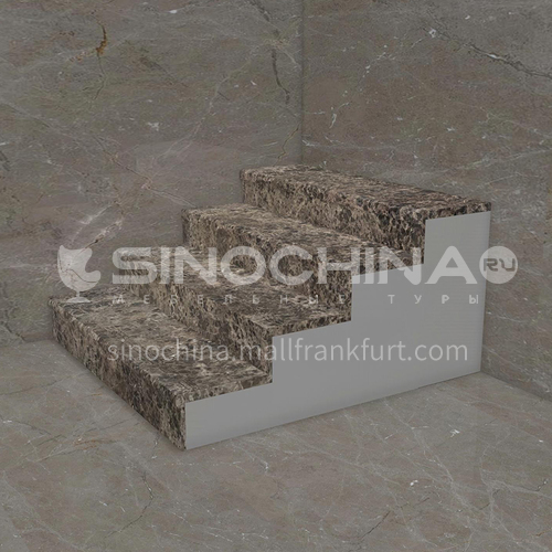 Natural brown European style hot-selling marble staircase M-SA02F